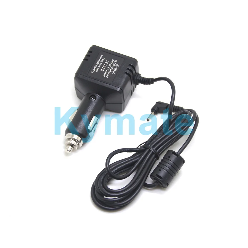 E-Dc-21 Caricabatteria Da Auto Per Yaesu Vertex Standard Vx 1E,2E,3E Vx1R,2R,3R Walkie Talkie Sigaretta Cavo Leggero Con Filtro Antirumore
