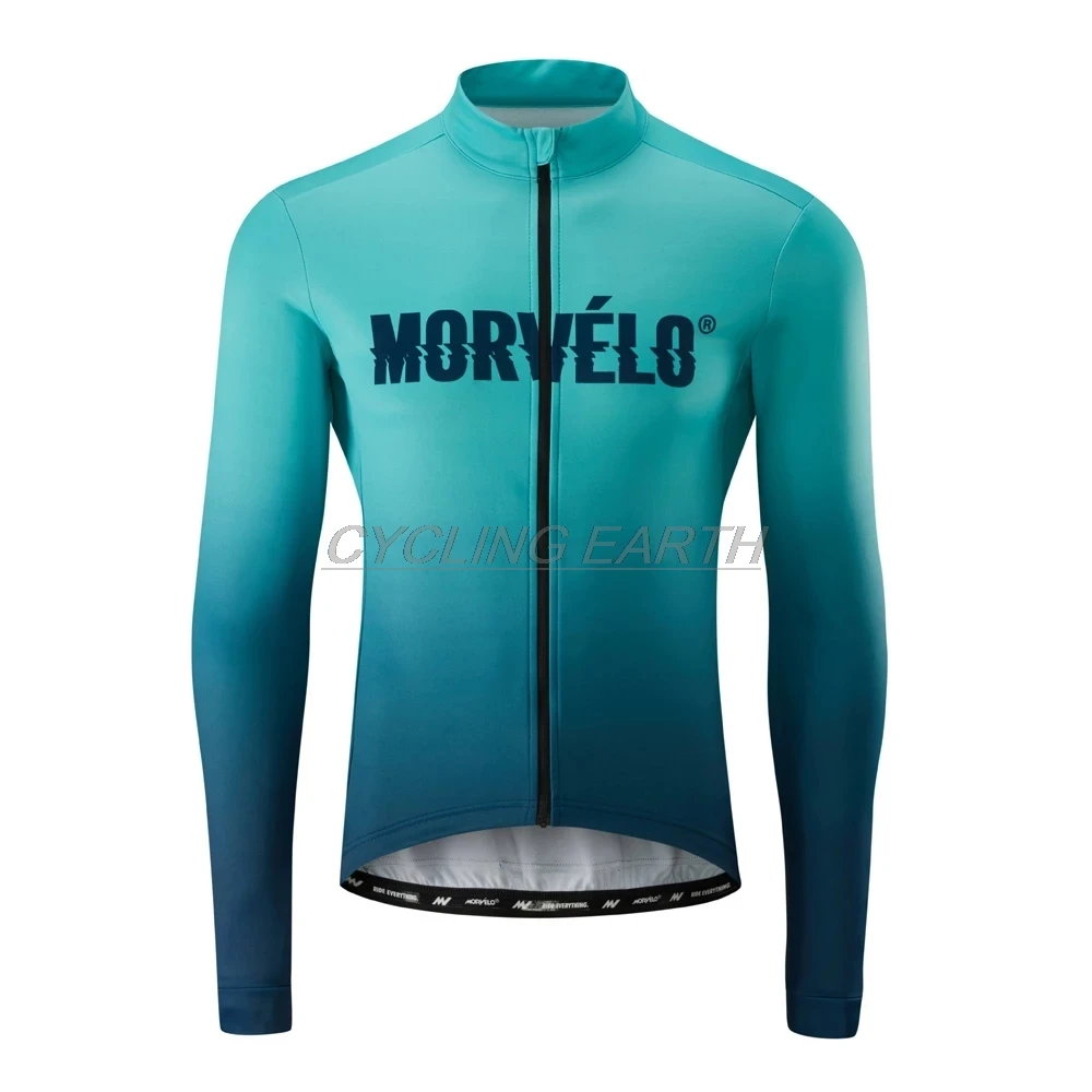 Morvelo велокофты Auturmn велосипедная профессиональная одежда командная рубашка с длинными рукавами ropa ciclismo унисекс дышащий детский нагрудник брюки костюм - Цвет: jersey