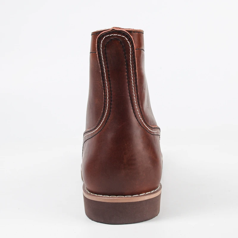 Casual Men Shoes Handmade Spring Dress Ankle Boots Vintage Tooling Wings Cow Leather Motorcycle Boots