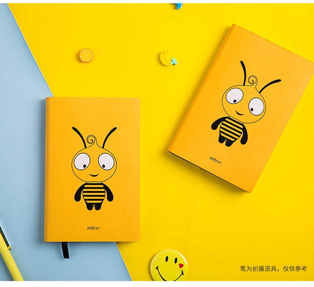 Kawaii Bee A6 планировщик Органайзер милый дневник для записей записная книжка и журнал мини горизонтальная линия Сделай Сам дня путешествия еженедельная записная книжка школа