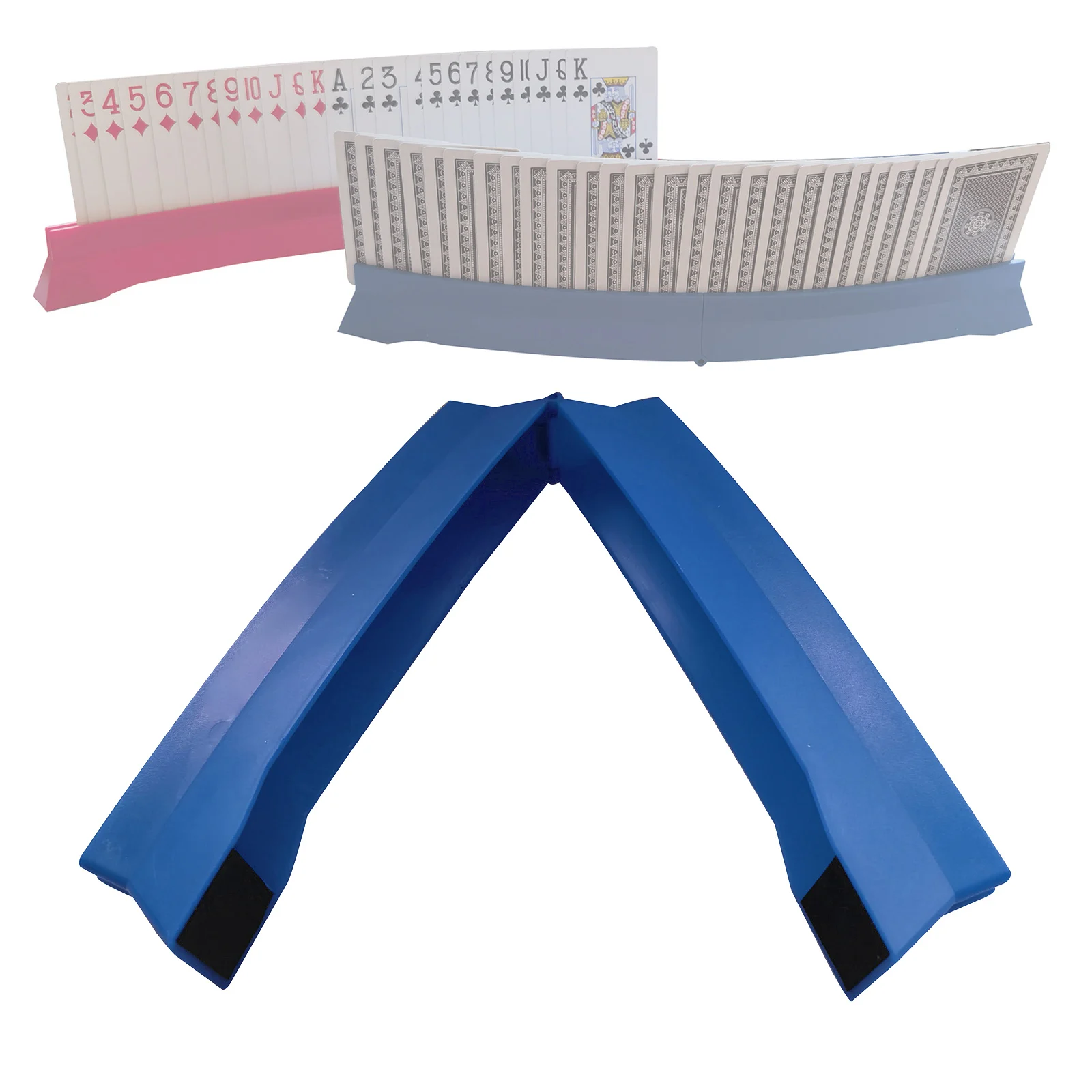 Card Holders Hands Free Plastic Card Rack Organizer Playing Bridge Trays for Adults Elderly Kids Game playing card holder