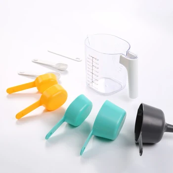 

9pcs/set Measuring Spoons Colorful Plastic Measure Spoon Useful Sugar Cake Baking Spoon Kitchen Baking Measuring Tools