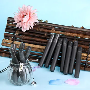 

10ml 12PCS Black Women Travel Plastic Perfume Atomizer Empty Spray Bottle Portable Refillable Mist Sprayer Atomizers Containers