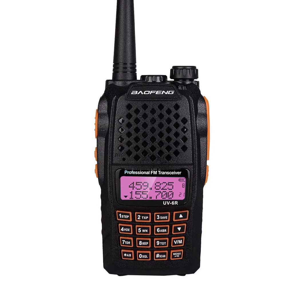 BaoFeng BF-UV6R Walkie Talkie Long Range Two Way Radio Handhled FM Walkie Talkie Small Black Radio Wireless Portable Dual