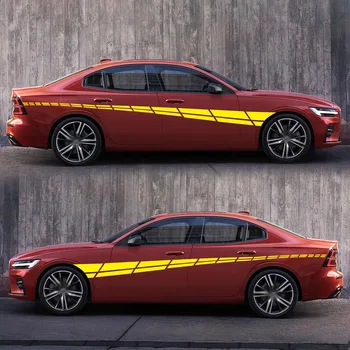 

Stripes Car stickers One Pair Auto Side Body Decals Exterior Waistline