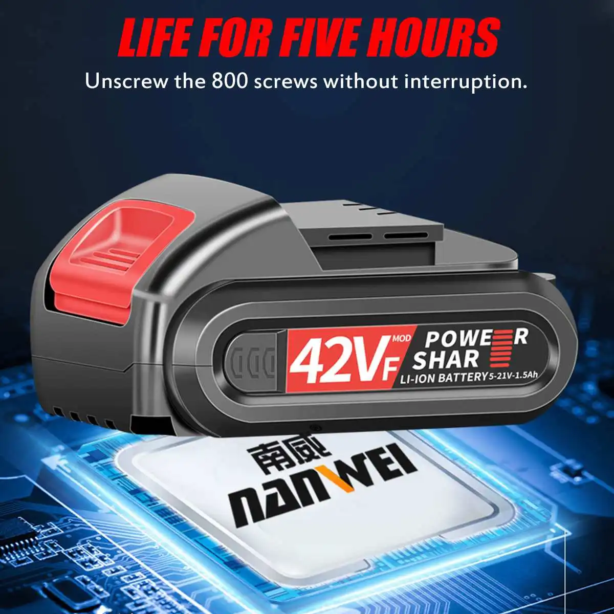 42VF Electric Drill 2 Speed 36NM Power Drills Cordless Screwdriver Lithium Battery Mini Drill Cordless Screwdriver Power Tools