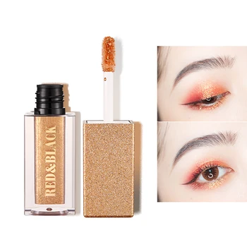 

Red&Black Glitter Shadow Makeup Waterproof Shimmer Eyeshadow Highlighter Cream Make Up Illuminator Eye Shadow Cosmetics