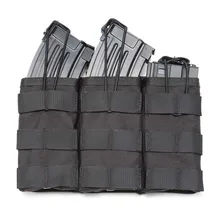 1000D Тактический Подсумок тройной двойной мешок Walkie Talkie Чехол Molle патронов Перевозчик кобура для пули жилет чехол для охоты