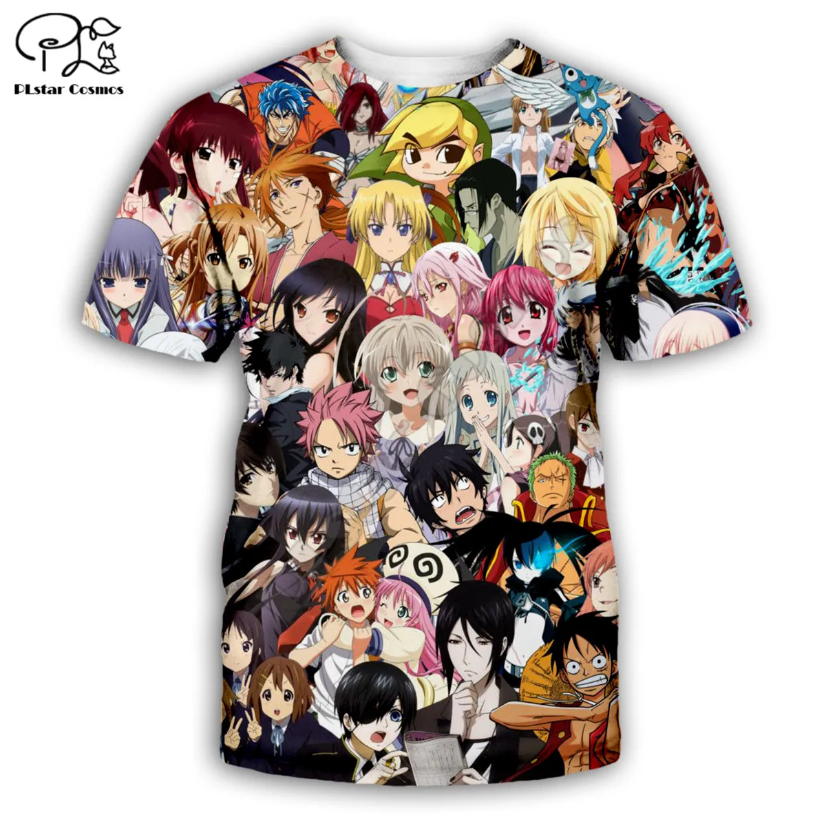 

PLstar Cosmos jojo's Bizarre Adventure 3D Printed Men for women t shirt summer Short sleeve shirt Casual T-shirt top style-1