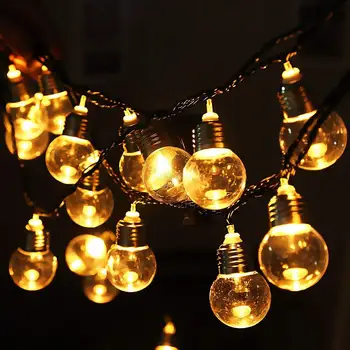 

Binval 20 Led Globe Fairy Lights Bulbs Holiday Lighting EU Plug Home Garden Outdoor Wedding Party Lights Decoration