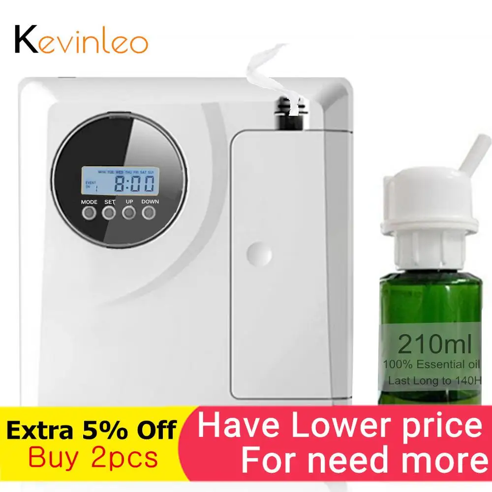  Fragrance Air Scent Machine 300m3 Diffuser 8W 12V 200ml Timer Function Monday-Sunday for Hotel Busi