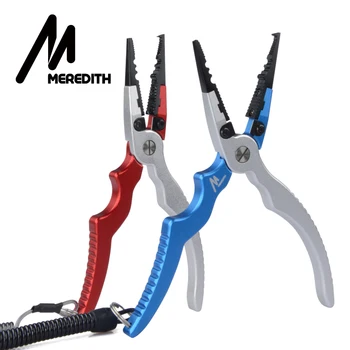 

MEREDITH Aluminium Fishing Pliers Fishing Tools Pliers Multifunctional Stainless Steel Scissors Split Ring Hook Removes Tools