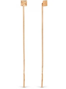 

Karatov red gold earrings