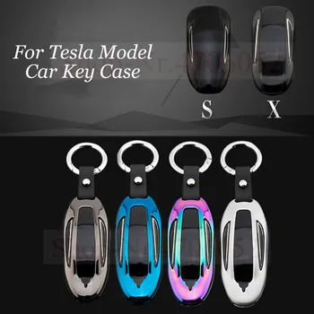 

Car Remote Key Case Protective Cover Shell For Tesla Model S Metal Auto Car Key Chain Fob Car Key Protector For Tesla Model X