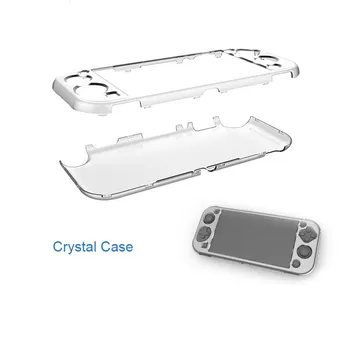 

3in1 Mini Switch Lite Transparent Case for switch lite Protecive PC Cover Tempered Glass Silicon Thumbstick Cove for Switch lite