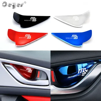 

Ceyes Car Accessories Door Bowl Handle Cover Trim Auto Sticker For Mazda MS Motor Sport For Mazda Speed CX5 CX4 3 6 Atenza Axela