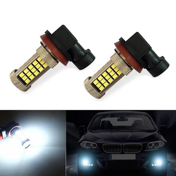 

2x 9006/HB4 LED canbus 2835SMD Bulbs Reflector Mirror Design For Fog Lights For BMW E63 E64 E46 330ci