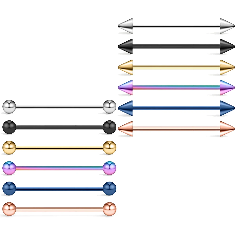 Шарики конусного калибра Промышленная Штанга для пирсинга тела ювелирные