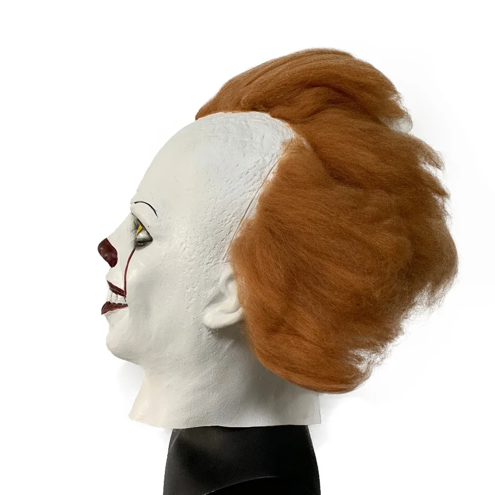 Джокер Pennywise маска для косплея Стивен Кинг это вторая часть 2 ужас клоун Хэллоуин костюм Prop Deluxe