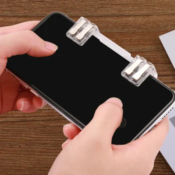 

New Metal Mobile Game Gamepad Joystick Trigger L1R1 Fire Trigger Shooter Controller for Cell Phone PUBG Gaming