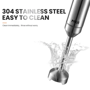 Powerful 800W 4-in-1 Hand Immersion Blender,Stainless Steel Stick Blender,700ml Mixing Beaker,500ml Food Processor,Whisk 3