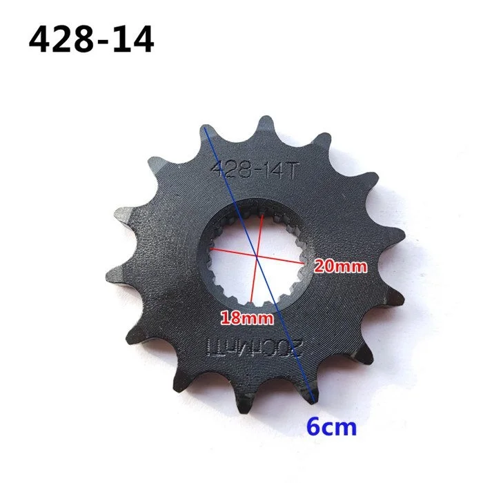 14T Drive chain gear for Suzuki motorcycle GS GN125 QJ150 for Honda Scooter Yamaha Chinese Motorcycle Spare parts