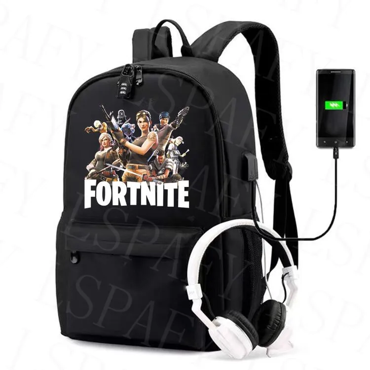 Дорожный рюкзак FORTNITE для ноутбука вместительная школьная сумка подростков