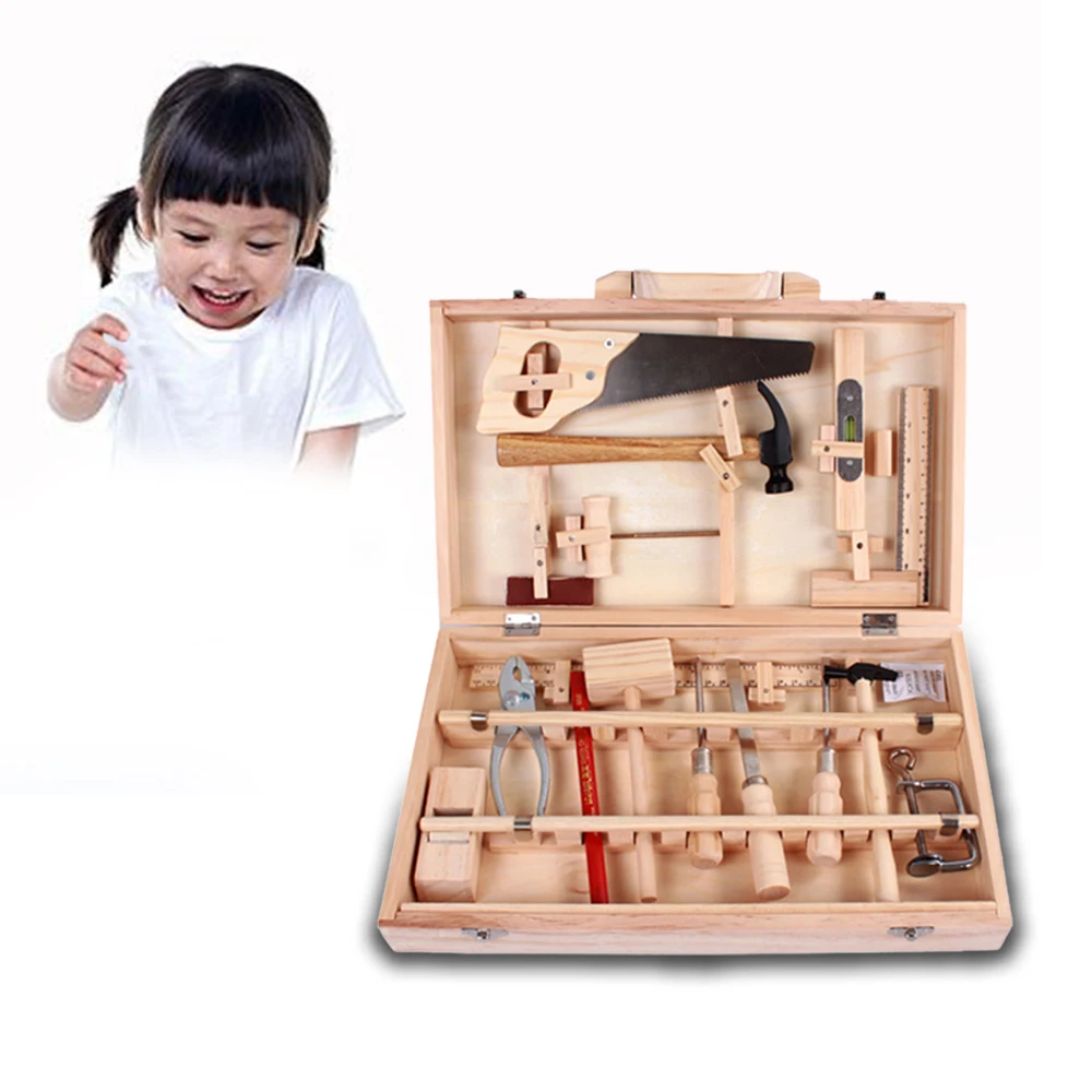 

Simulation Repair Tools Wooden Tool Sets Construction Accessories Set Play House Toy Early Educational Woodworking Puzzle Toys