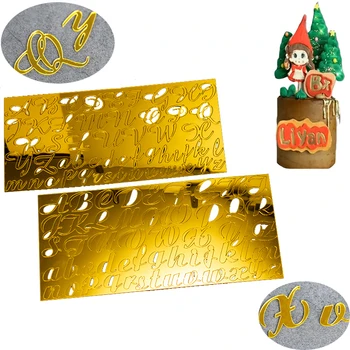 

Alphabet Letter Cake Tool Cookie Cutter DIY Embosser Stamp Mold Turning Sugar Mold Decorating Christmas Fondant Sugar Craft