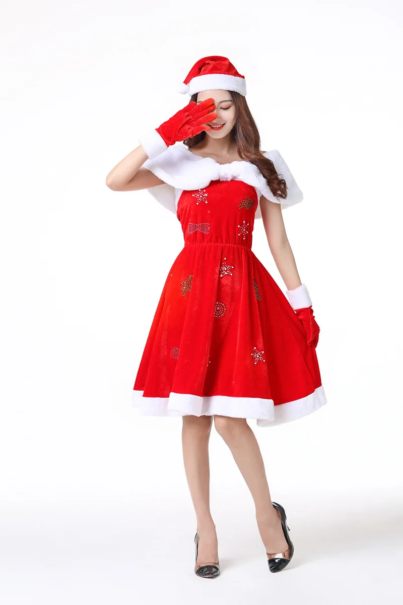 Рождественское платье на Хэллоуин; костюмы для взрослых; Рождественский костюм эльфов; карнавальный костюм принцессы для женщин; домашний костюм