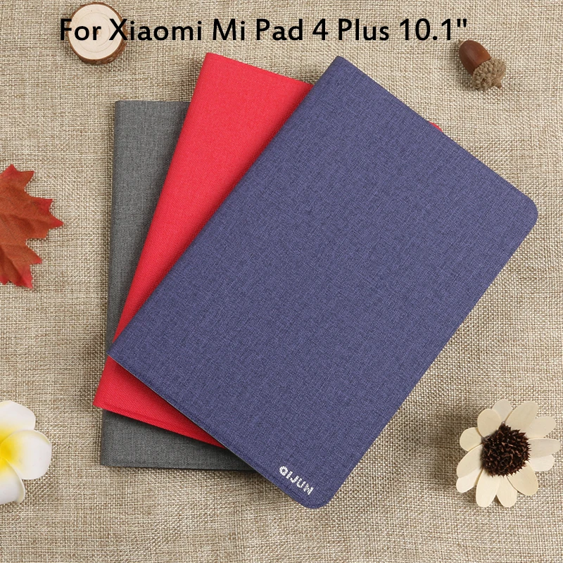 Flip Case For Xiaomi Mi Pad 4 Plus 10.1'' Cover Tablet Case For Xiaomi mipad 4 Plus mipad4 plus Full Protective Pouch Bags