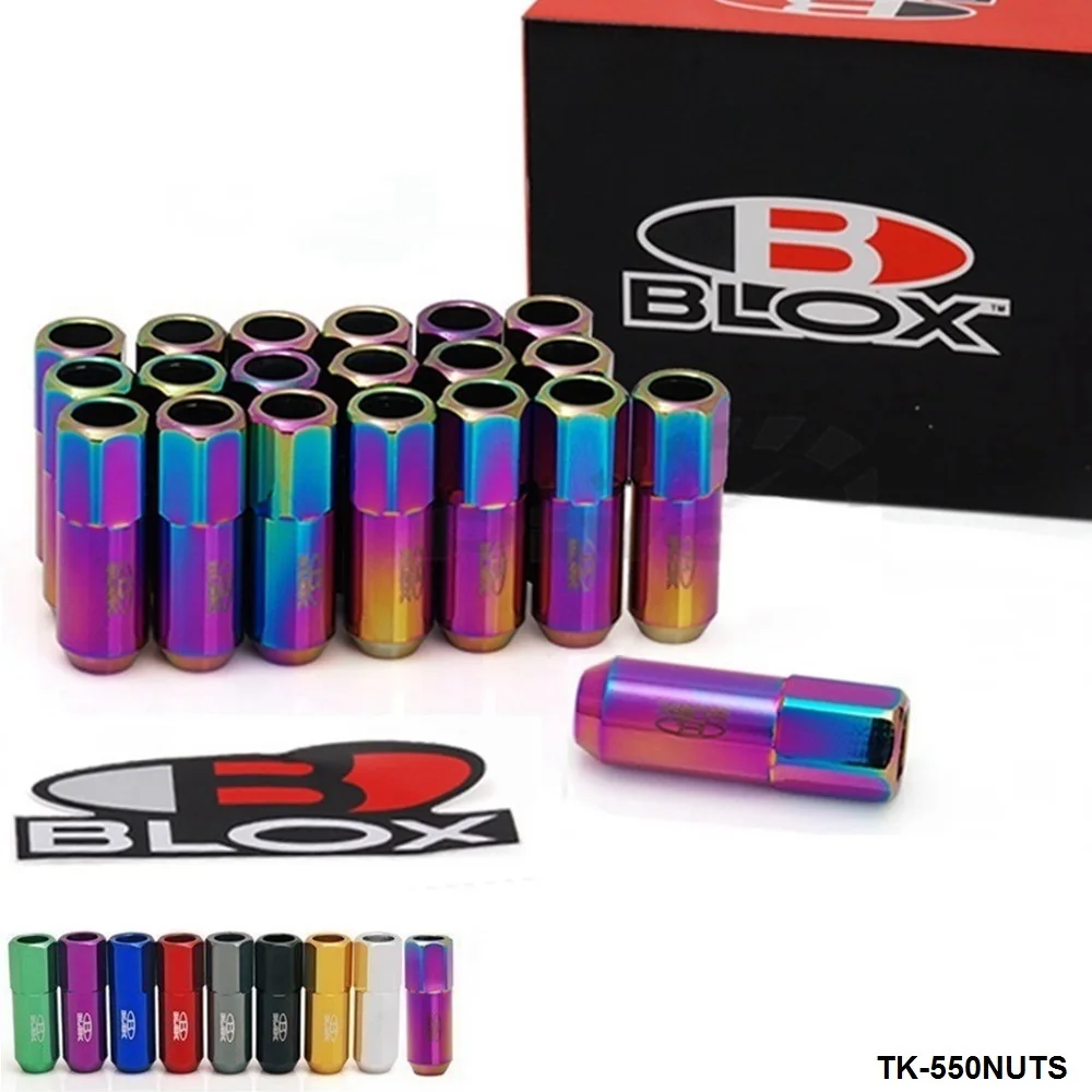 Кованые Алюминиевые гайки Blox 7075 m12x1 25/m12x1 5 L :60 мм (20 шт./компл.)|racing lug nuts|lug nutslug nuts