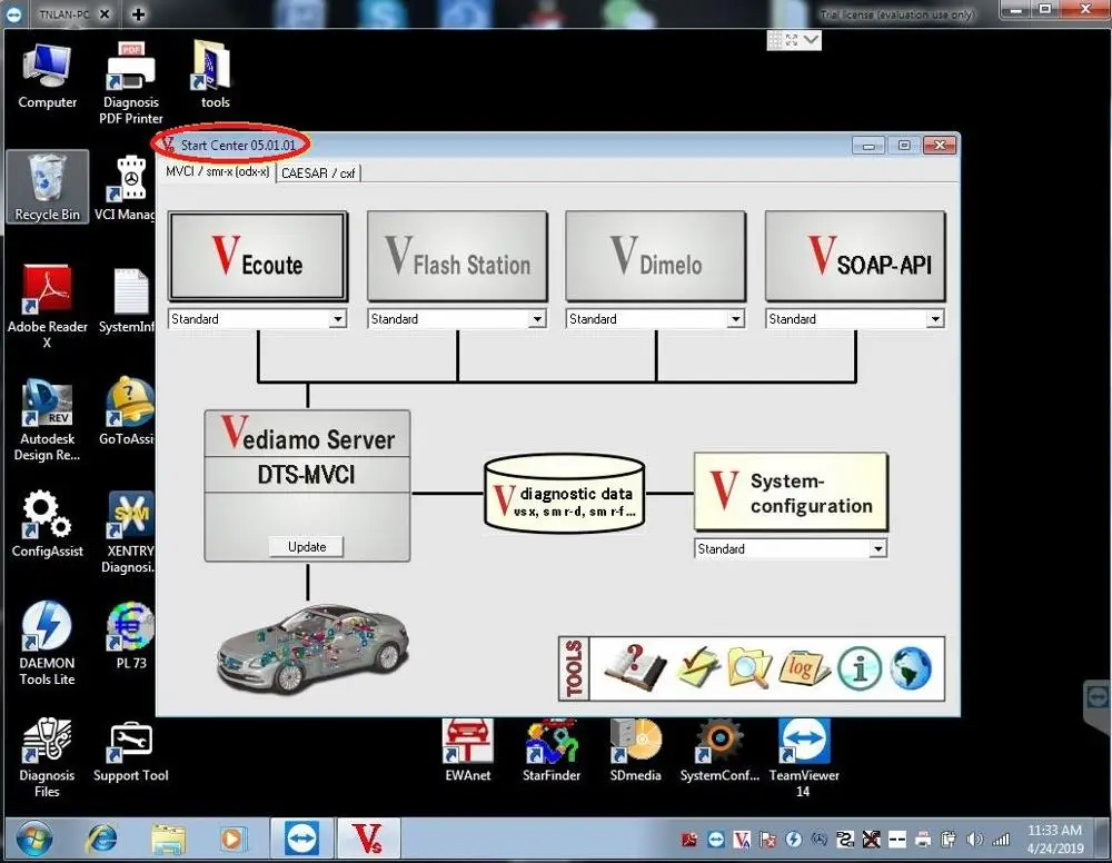  201912 MB estrella C4 C5 SD C4 completa Software incluido DAS/EPC/WIS/EWA/VEDIAMO/DTS8.14/HHTWIN/PL