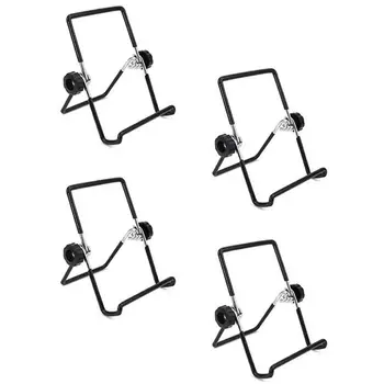 

4PCS Mason Jar Seed Sprouting Lid Stands metal Sprouting Jar Stand Phone Tablet Stand - S (Black)