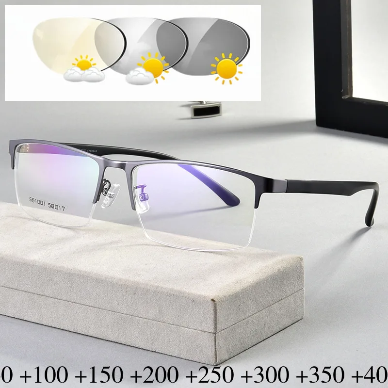 

MINCL 2019 New brand Transition Sun Photochromic Reading Glasses Men Women Hyperopia diopters Presbyopia Glasses +2.5 To +6.0 NX