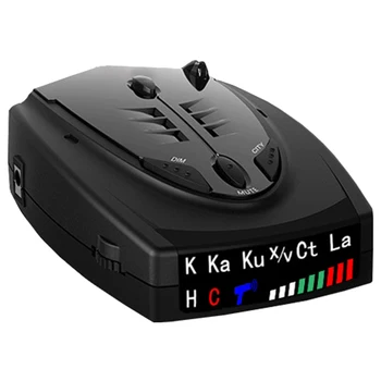 

ALLOYSEED Auto STR-525Car radar Detector English Russian Thai Voice Auto Vehicle Speed Alert Warning X K Anti radar Car Detector