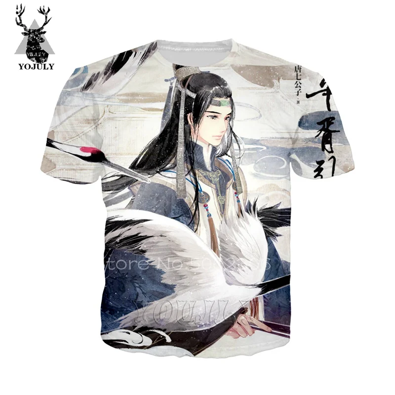 5 Mo dao zu shi футболка off white wei wu xian футболка мужские 3D футболки косплей lil открытый o-образный вырез Топы уличная странные вещи 367 - Цвет: 5