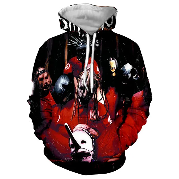 Slipknot 3D принт крутой рок куртка для мужчин/wo мужчин хип хоп Толстовка толстовки унисекс осень уличная толстовка мужская одежда 5XL - Цвет: slipknot2