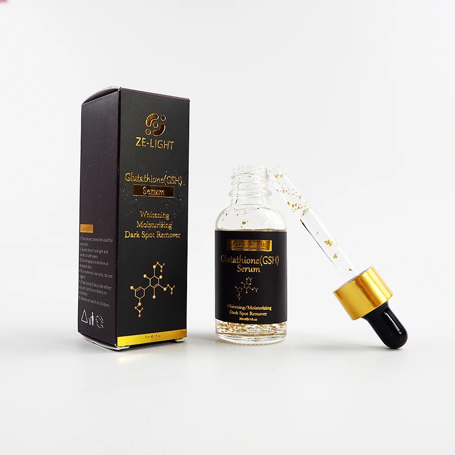 

LINGXI Dark Spot Remover 24K Gold Glutathione Serum Anti Aging Whitening Moisturizing Serum 30ml