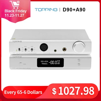 

Topping D90 USB DAC with Topping A90 Amplifier headphone amp