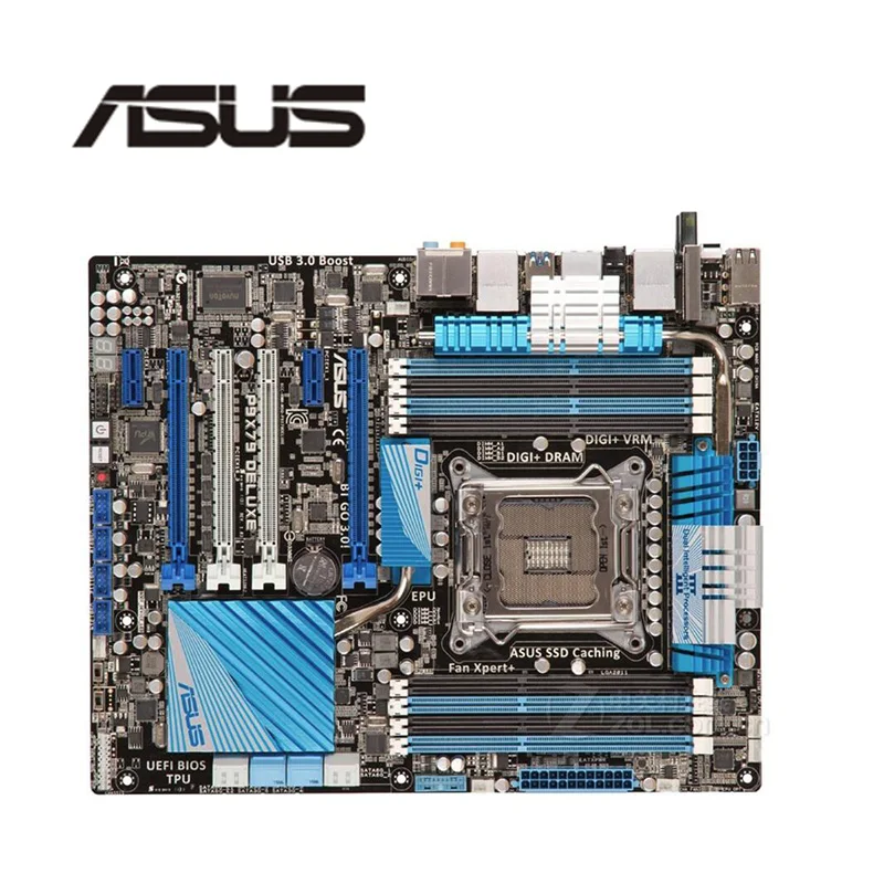 Материнская плата для ASUS P9X79 Deluxe оригинальная б/у материнская X79 X79M 2011 Socket LGA Core i7
