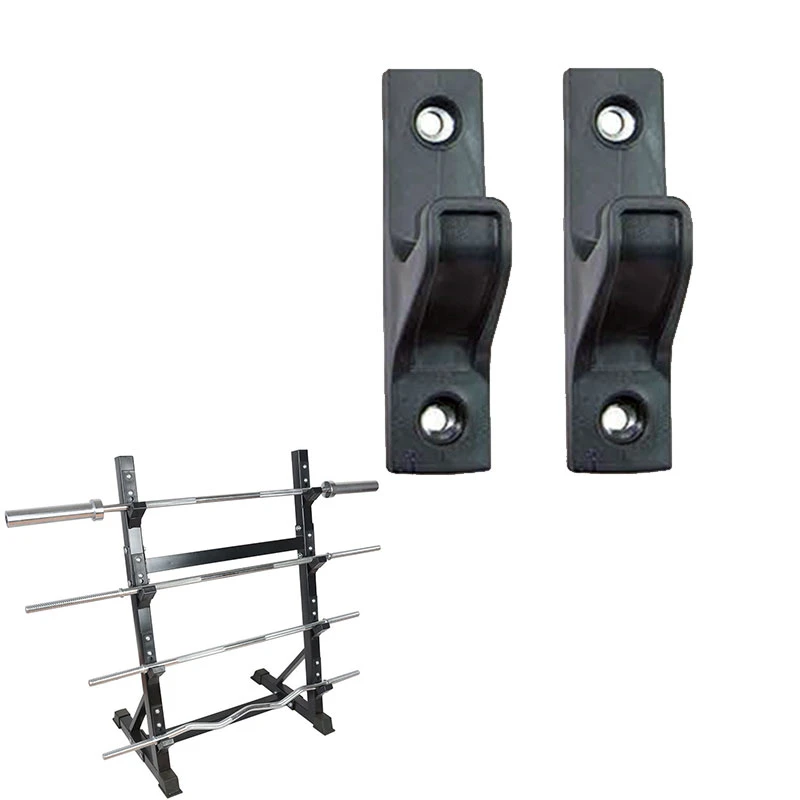 Soportes horizontales de pared para barra pesas, estante de almacenamiento de hierro fundido, ahorro de espacio, soporte sola capa para gimnasio en 2 uds.|Estanterías| - AliExpress