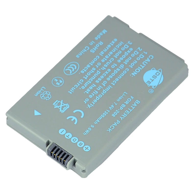 2 шт. 1300 мАч 7,4 V DSTE BP-208 Батарея Зарядное устройство для Canon DC22 DC220 DC230 DC40 DC50 DC51 DC95 для Elura100 FVM300 Ivis DC22