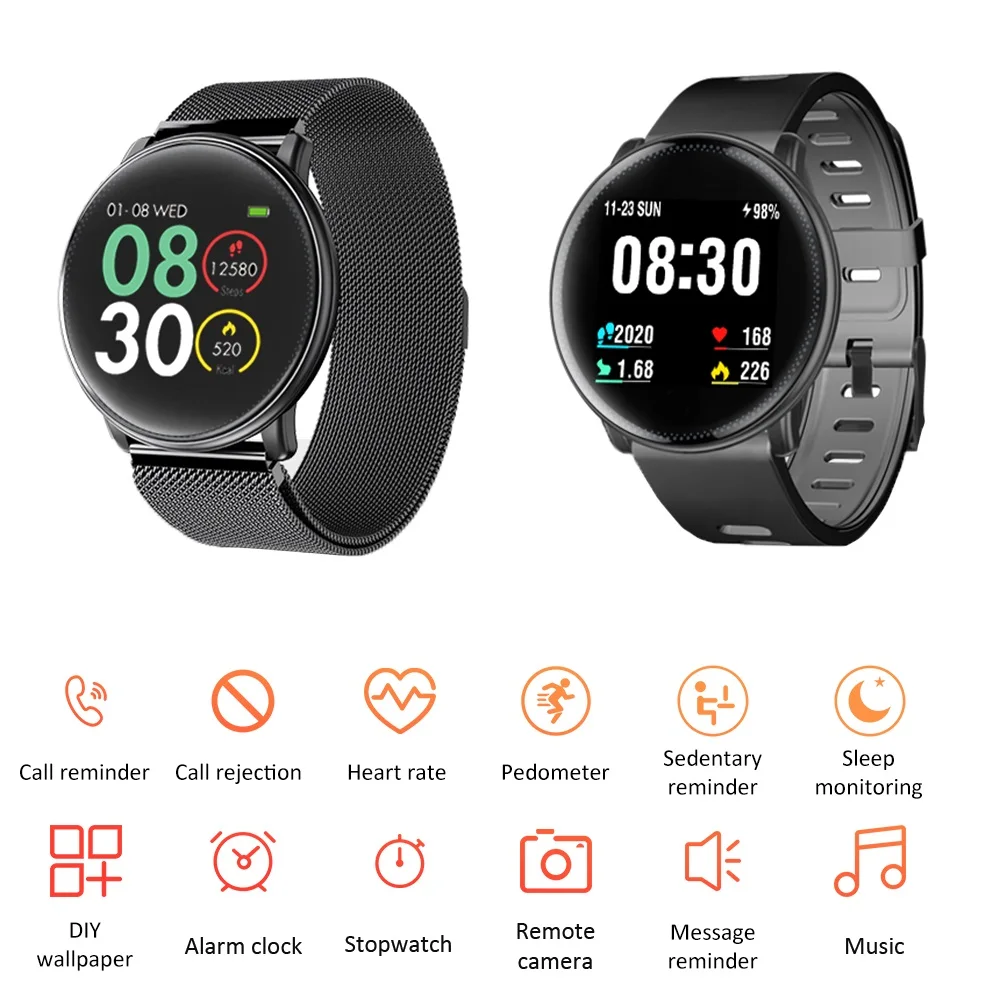 Смарт часы Uwatch2 1 33 дюйма IPS 240*240 BT4.0 фитнес трекер шагомер счетчик калорий