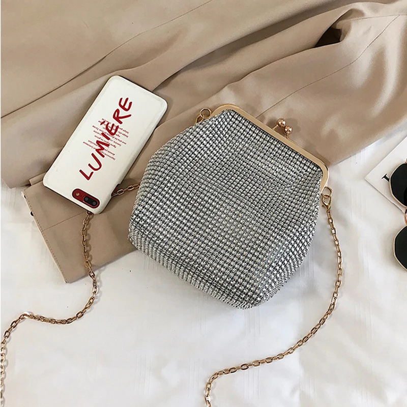 Ceny BBirds 2019 nowy 2 sztuk diamentowa torba na ramię moda łańcuch kobiety Messenger klips do torebek usta torba wieczorowa woreczek żeński