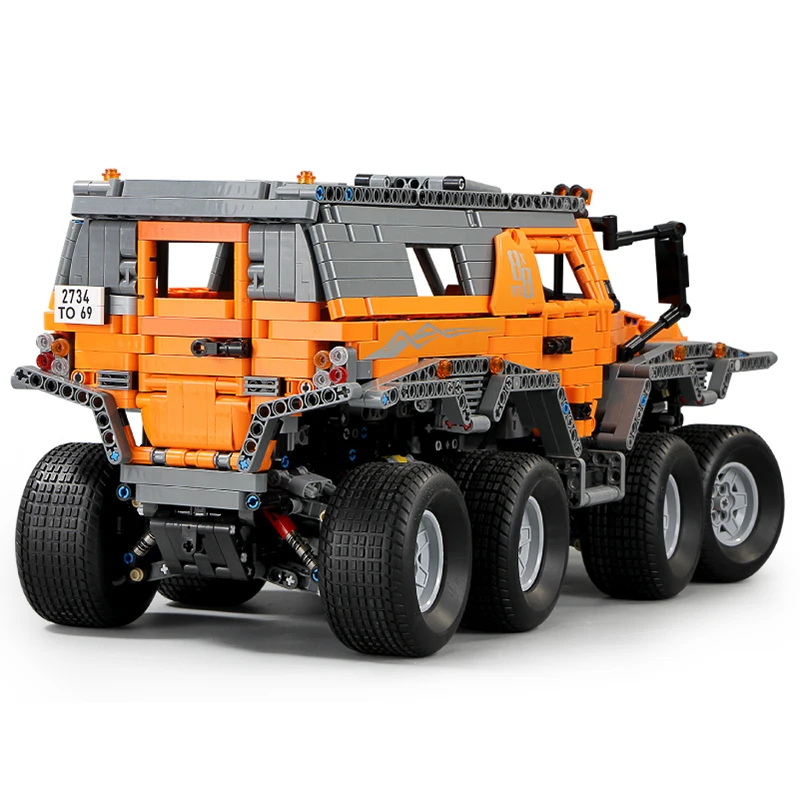 Продажа Avtoros Shaman 8x8 Siberia Technic серия внедорожников с дистанционным управлением модель автомобиля строительный блок блоки совместимы с legoing