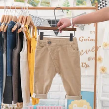 Лидер продаж; детская одежда; коллекция года; сезон осень; детские вельветовые брюки в Корейском стиле; мужские и женские детские брюки; можно открыть