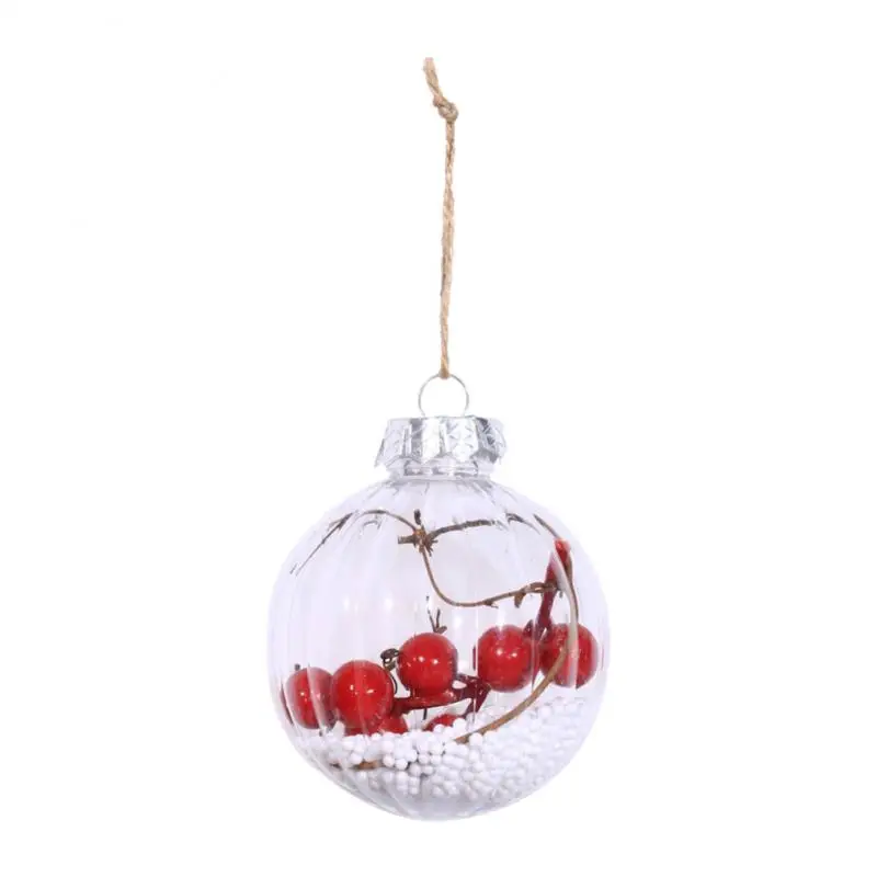 A01 Рождество прозрачная подвесная мяч для фотообои для съемки детей с безделушка висячие украшения мяч Рождественские украшения для дома Для рождественой елки - Цвет: A01