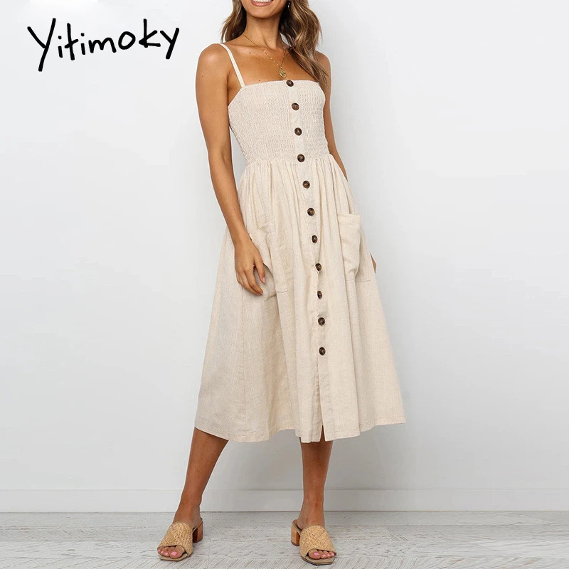 plus size cotton midi dresses