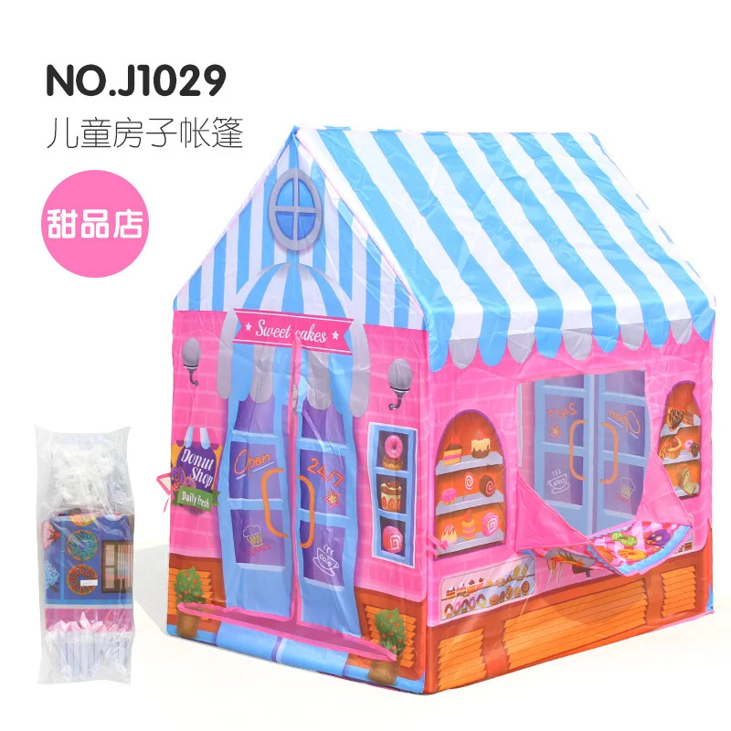 Toys For Girls Kids Children Play Tent House Portable Game Tent in Dark Stars 